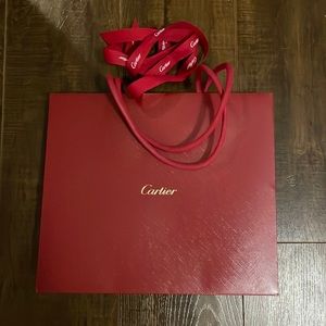 Cartier bag and ribbon